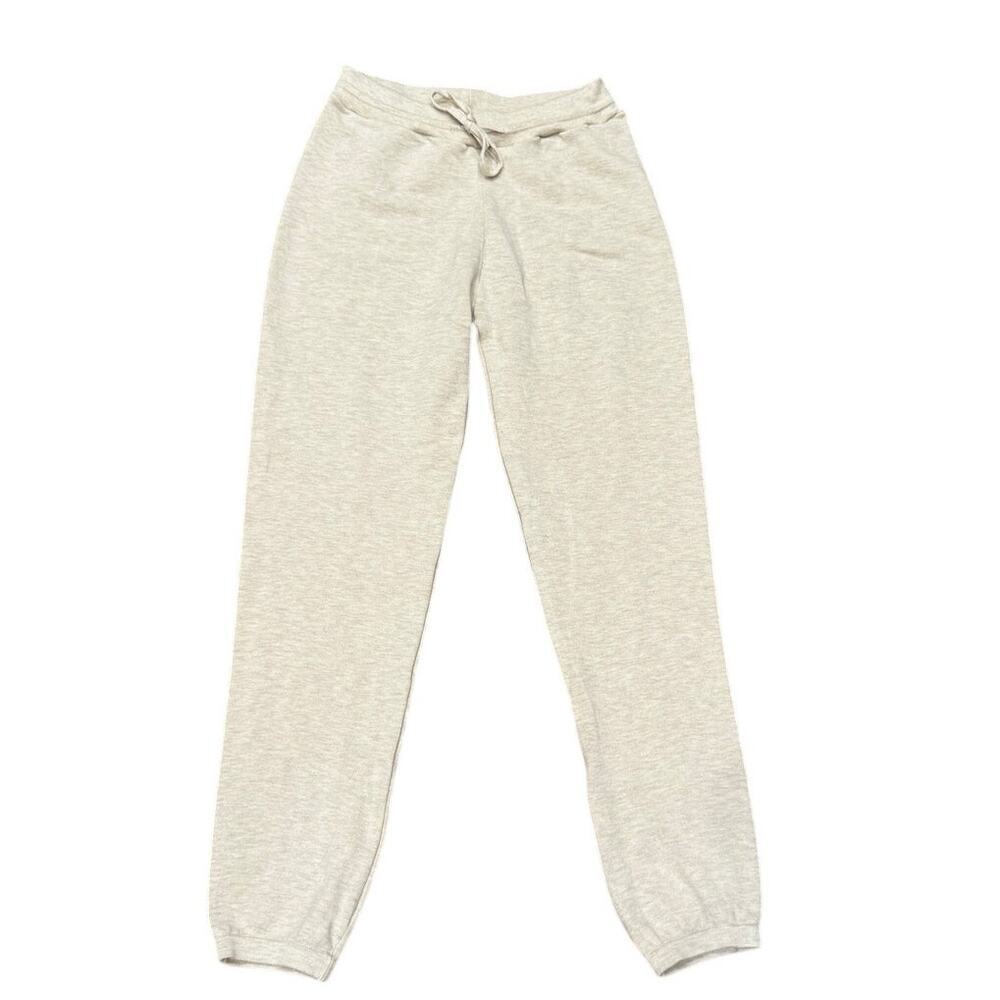 Lunya “Good in Bed” Organic Cotton Blend Jogger Lounge Pants XS Oatmeal
